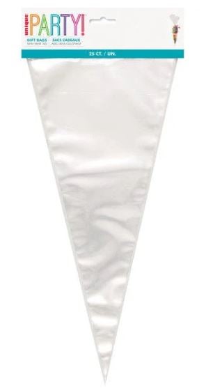 25ct Large Cone Cello Bags