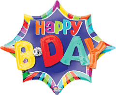 036 SS BLN MLT BURST H/BDAY R
