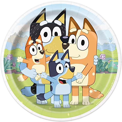 8 BLUEY 9"PLATES