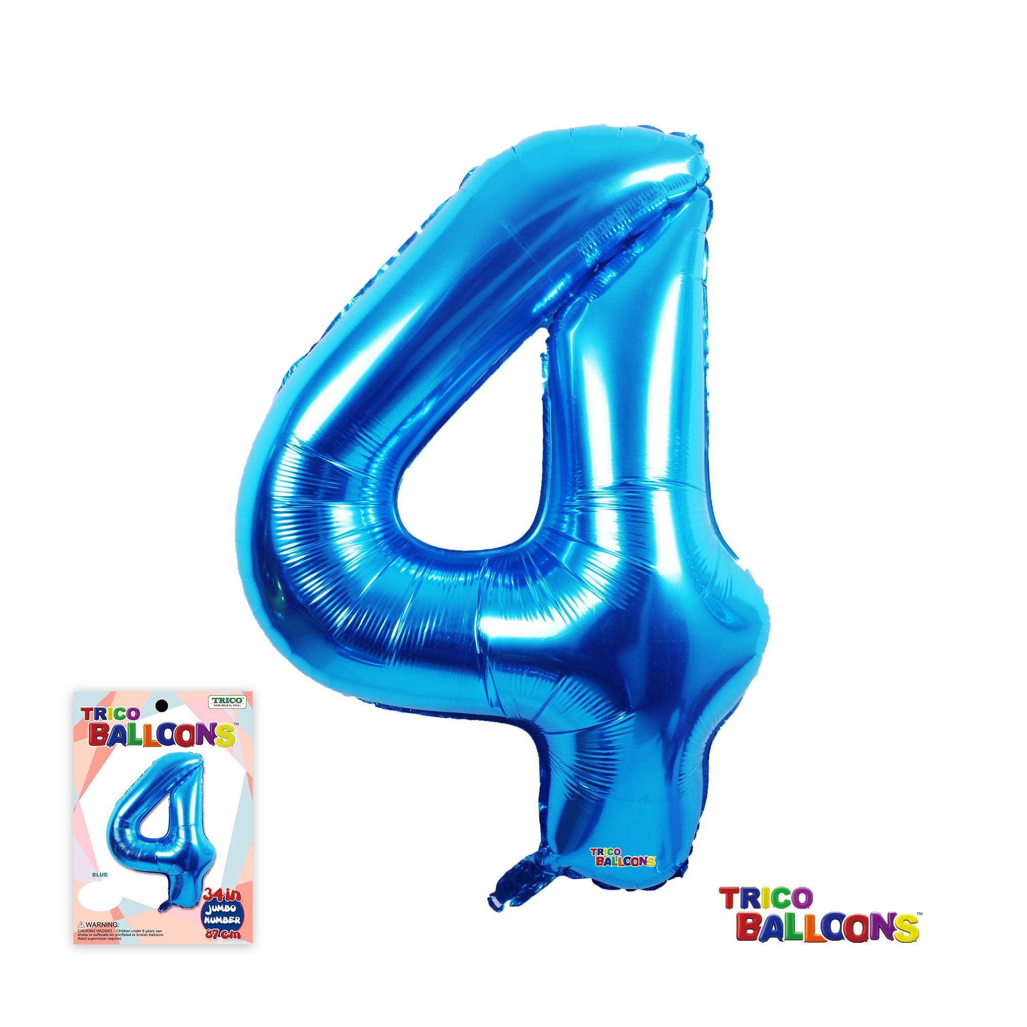 159 34IN BLU 4 SS HELIUM SVR P