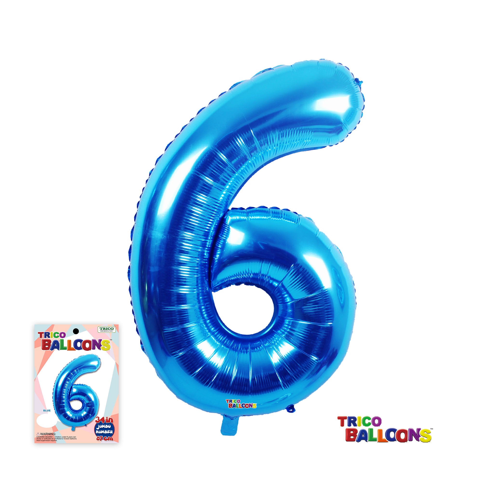 180 34IN BLU 6 SS HELIUM SVR P