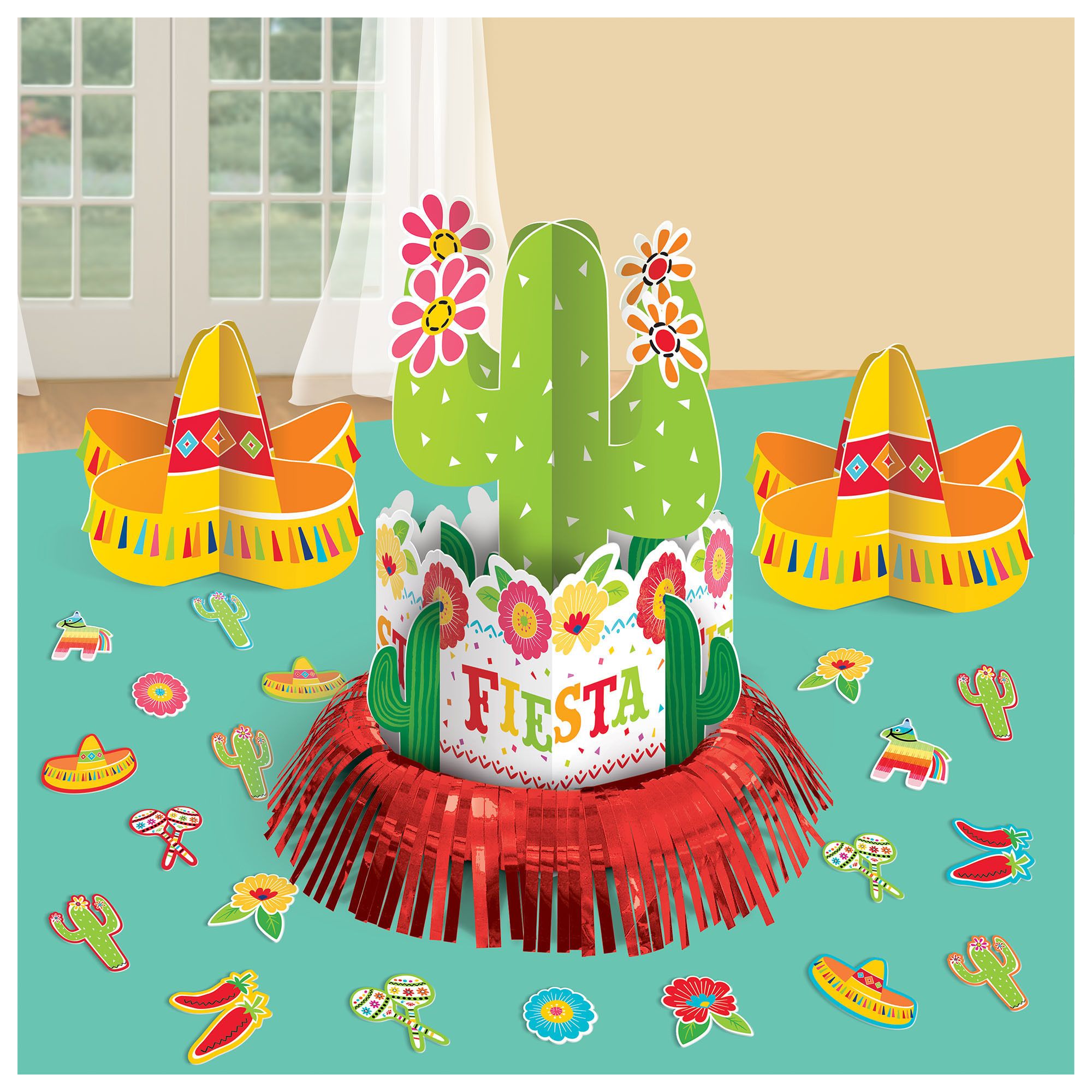 23PC TBL DECO KIT FIESTA